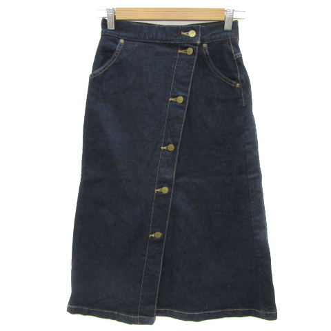 リー LEE × エニィスィス エニシス anySiS デニムフレアスカート ボタンダウンスカート ロング丈 1 インディゴ /YS24 レディース拍卖