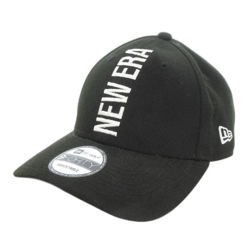 ニューエラ NEW ERA 9FORTY 帽子 キャップ 野球帽 BBキャップ ベースボールキャップ ロゴ 刺繍 ゴルフ 黒 ブラック /MN17 メンズ拍卖