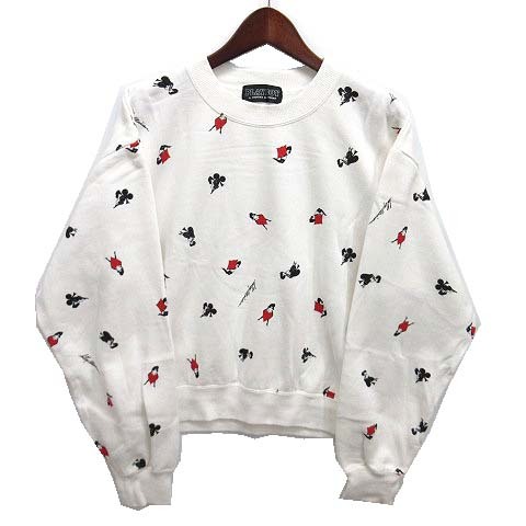 ヒステリックグラマー HYSTERIC GLAMOUR プレイボーイ PLAYBOYコラボ FEMLIN柄 ショート スウェット トレーナー 2023AW オフホワイト F拍卖