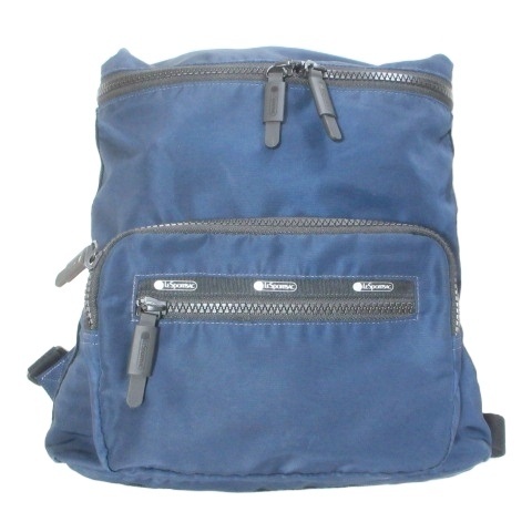 レスポートサック LesportSAC ナイロン系 リュックサック デイパック 鞄 紺 ネイビー X レディース拍卖