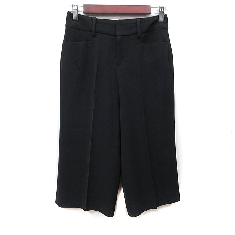 クレージュ courreges クロップドパンツ 36 S 黒 ブラック /YI レディース拍卖