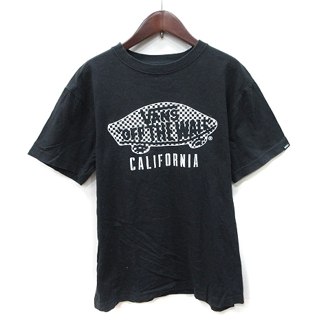 バンズ VANS Tシャツ カットソー 半袖 M 黒 ブラック /YI メンズ拍卖
