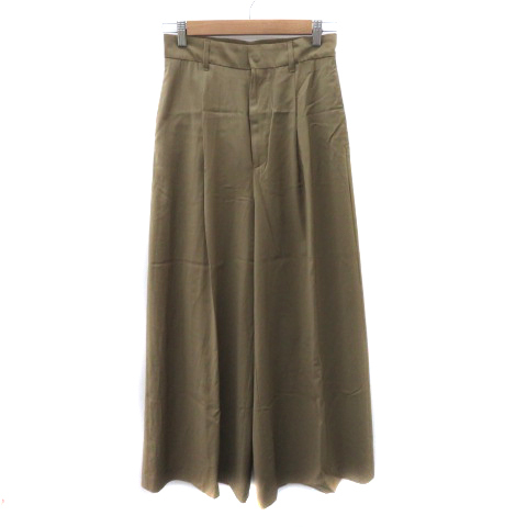 ジャーナルスタンダード JOURNAL STANDARD ワイドパンツ アンクル丈 38 M ブラウン /YK2 レディース拍卖