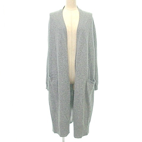 B&Y ユナイテッドアローズ ビューティー&ユース ソフトウールマキシニットガウン ロング ニット カーディガン コーディガン グレー拍卖