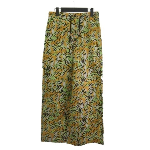 マルニ MARNI イージーパンツ 総柄 トラ柄 2WAY ハーフパンツ オレンジ 38 レディース拍卖