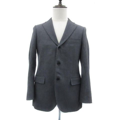 ノーリーズ Nolley's Light テーラードジャケット ミドル丈 シングルボタン 総裏地 46 グレー /YS8 メンズ拍卖