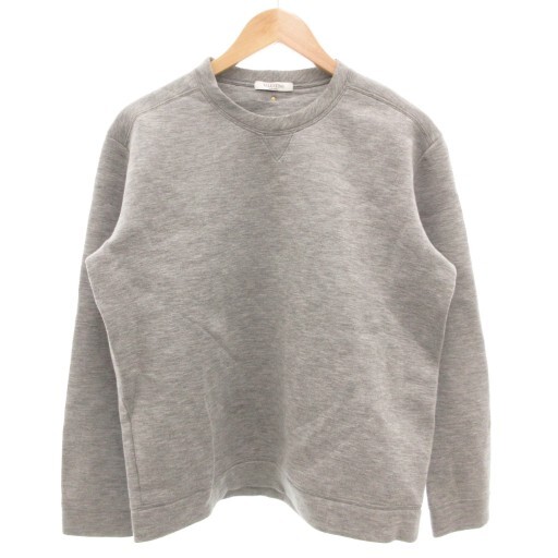 ヴァレンティノ ヴァレンチノ VALENTINO スウェット トレーナー プルオーバー 長袖 クルーネック ロゴ S グレー /GV ■GY19拍卖