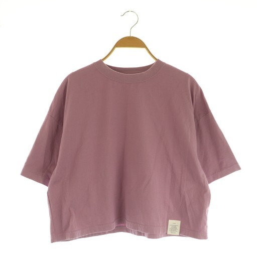 ハイク HYKE 25SS CROPPED SHORT-SLV TEE クロップドTシャツ 半袖 1 パープル /MY ■OS レディース拍卖