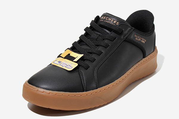 27.5cm 未使用品 SKECHERS スケッチャーズ SLIP-INS スリップインズ COURT BREAK-DOUBLE VENTED スニーカー US9.5 183177-BKNT /◆拍卖