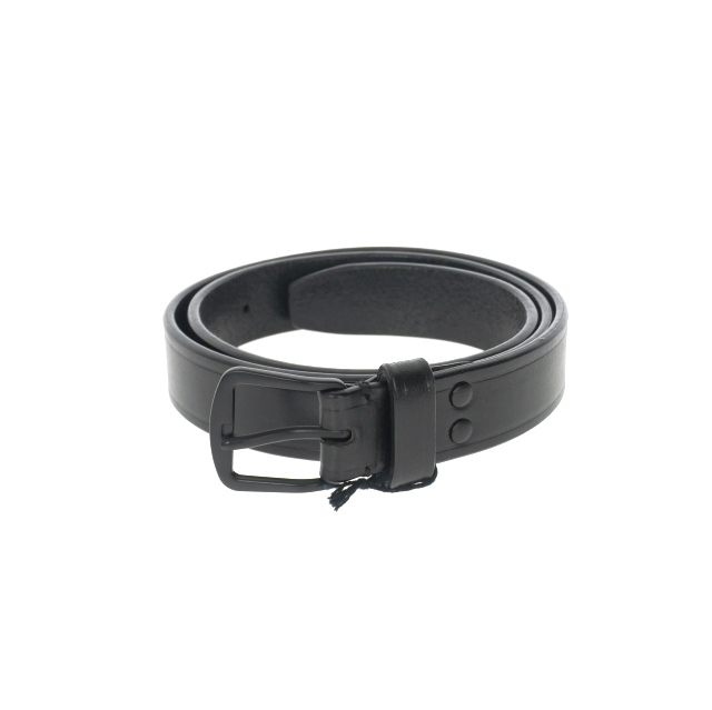 未使用品 アンドゥムルメステール ANN DEMEULEMEESTER 22AW BENT BELT レザーベルト 小物 90 ブラック 黒 2202-U-BE02-310-098 国内正規拍卖