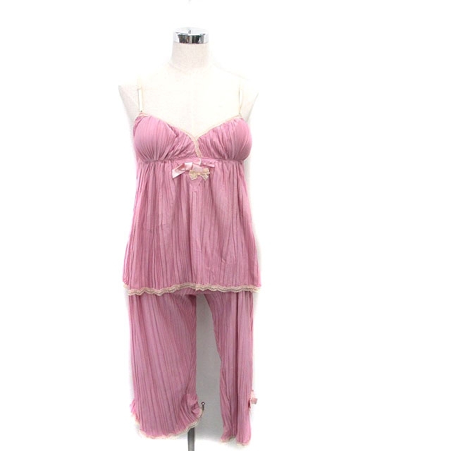 未使用品 ジルバイジルスチュアート JILL by JILLSTUART タグ付き セットアップ パジャマ ナイトウェア キャミソール クロップド丈 パンツ拍卖