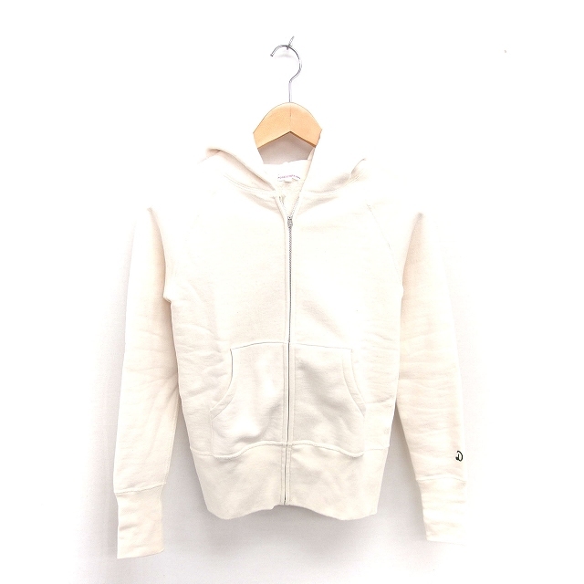 ドレステリア DRESSTERIOR パーカー ジップアップ 裏起毛 厚手 ラグランスリーブ 長袖 1 クリームイエロー /TT レディース拍卖