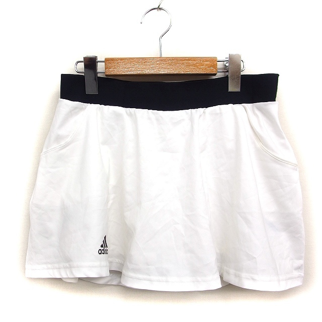 アディダス adidas 国内正規品 climalite スコート テニスウェア ロゴマーク OT ホワイト 白 /FT46 レディース拍卖