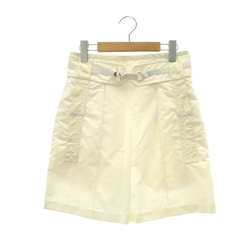 未使用品 エルメス HERMES 3E0407DP ショートパンツ ハーフ 36 S 白 ホワイト /SY ■OS レディース拍卖