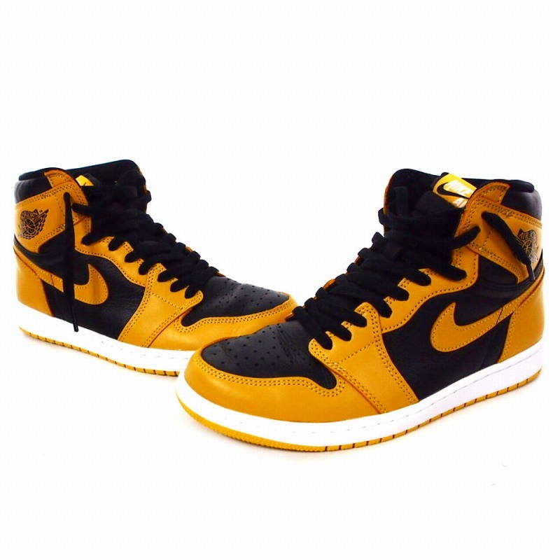 ナイキ NIKE Air Jordan 1 High OG Pollen スニーカー シューズ US9.5 27.5cm イエロー/ブラック 555088 701 メンズ拍卖