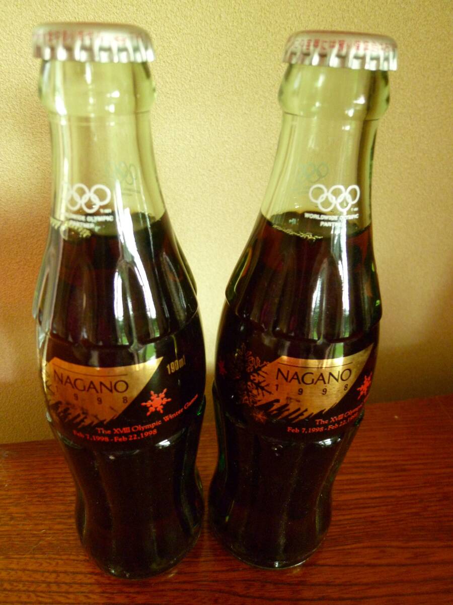 【即決・未開封】コカ・コーラ 長野オリンピック記念ボトル 2本セット Coca-Cola (コカコーラ)拍卖