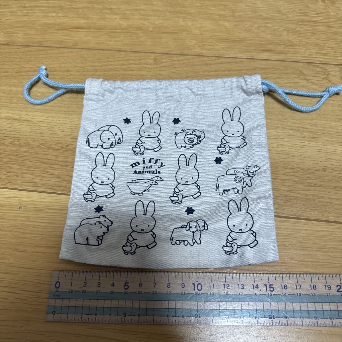 【中古】ミッフィー&アニマルズ 巾着袋 Sサイズ拍卖