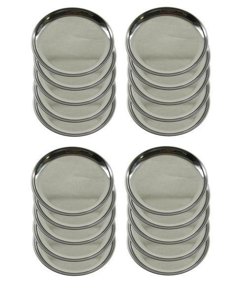 ☆ステンレス丸皿約径14cm20枚食器として、食材別の仕分として、色々な用途に使用できる便利なステンレスの丸皿です日本製新品拍卖