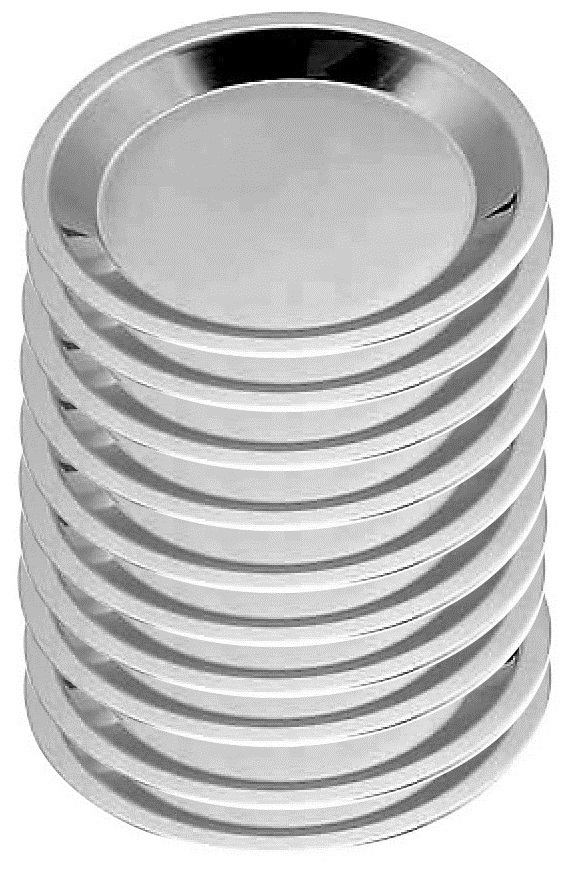 ★ステンレス仕分皿24cm(内径約210mm)10枚色々な用途に使用できる便利なステンレスの丸皿です日本製新品拍卖