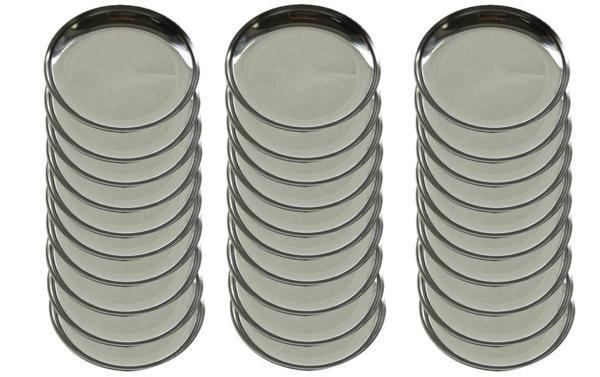 ☆ステンレス丸皿約径12cm30枚食器として食材別の仕分として色々な用途に使用できる丈夫で便利なステンレス製の丸皿です日本製拍卖