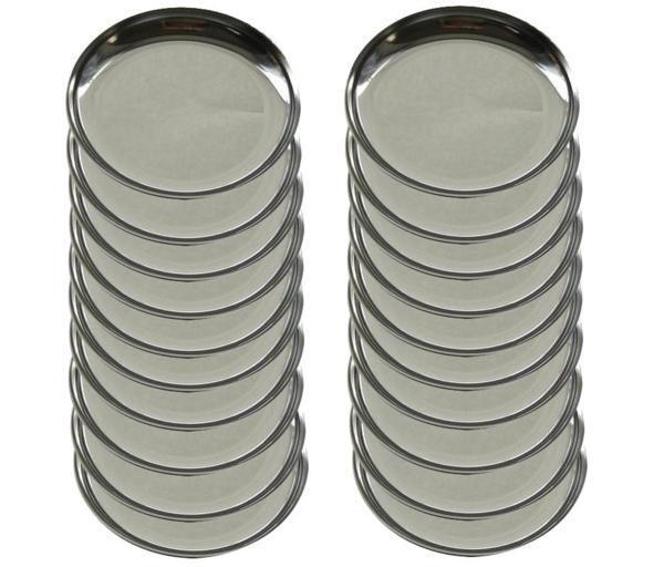 ☆ステンレス丸皿約径12cm20枚食器として食材別の仕分として色々な用途に使用できる丈夫で便利なステンレス製の丸皿です日本製新品拍卖