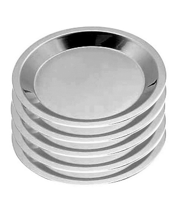 ☆ステンレス中華仕分皿18cm(内径約160mm)5枚色々な用途に使用できる便利なステンレスの丸皿です日本製新品拍卖