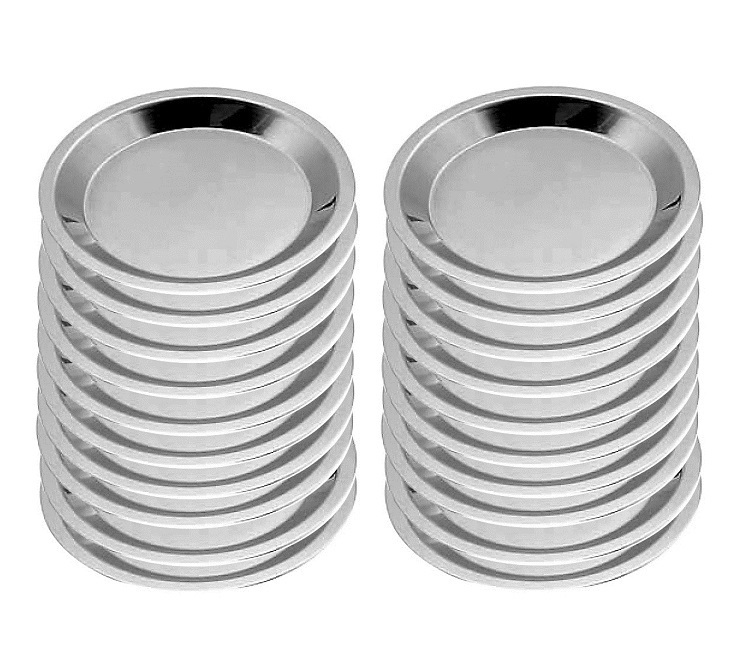 ☆ステンレス仕分皿24cm(内径約210mm)20枚色々な用途に使用できる便利なステンレスの丸皿です日本製新品拍卖