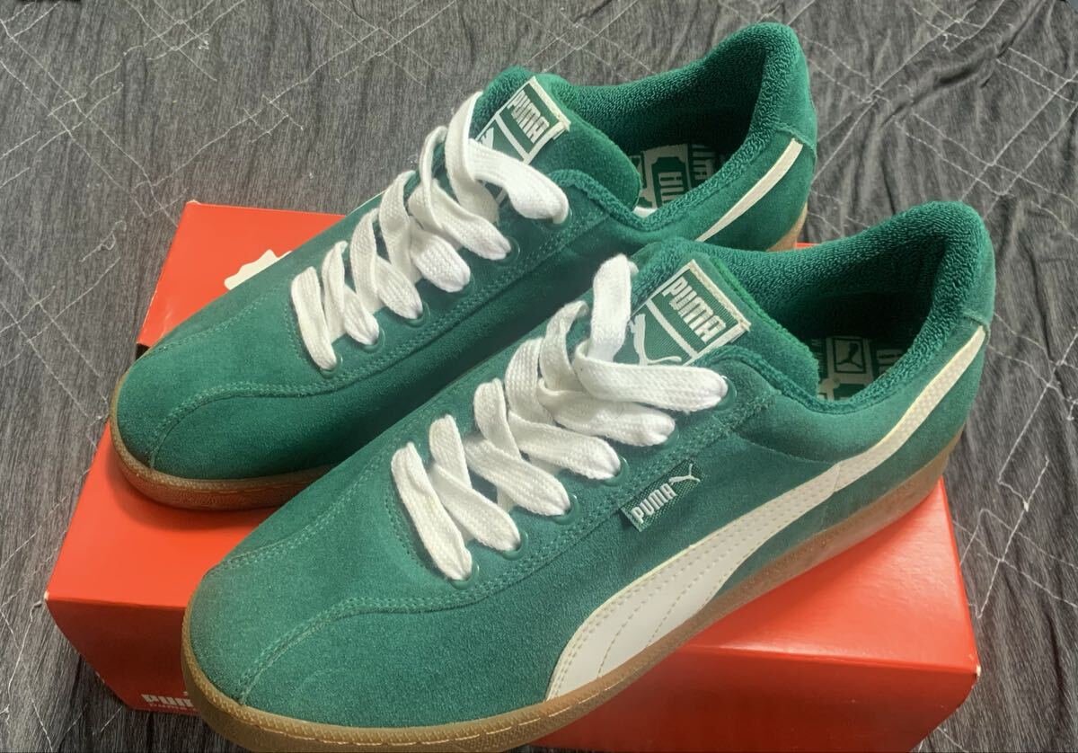 PUMA プーマ PX2392 7800 テイキュー スウェード パーデントグリーン ホワイト MADE IN VIETNAM 27cm 箱付き拍卖