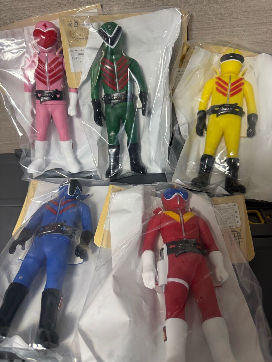 レインボー造型企画 秘密戦隊ゴレンジャー 5体セット アカレンジャー アオレンジャー キレンジャー モモレンジャー ミドレンジャー 拍卖
