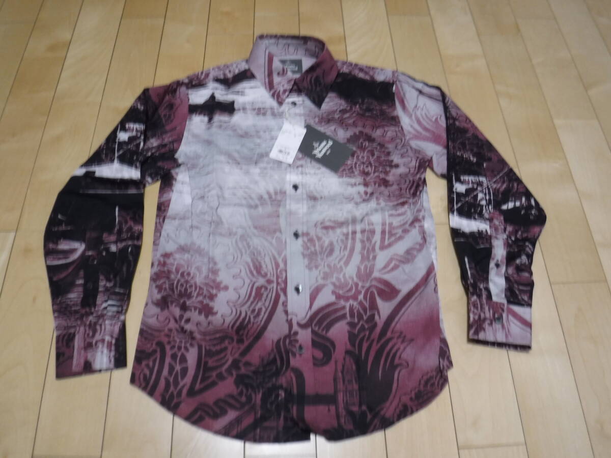 新品 Vivienne Westwood MAN ヴィヴィアンウエストウッド LONDON BRIDGE CLASSIC SHIRT 長袖シャツ サイズ50 ロンドン橋拍卖