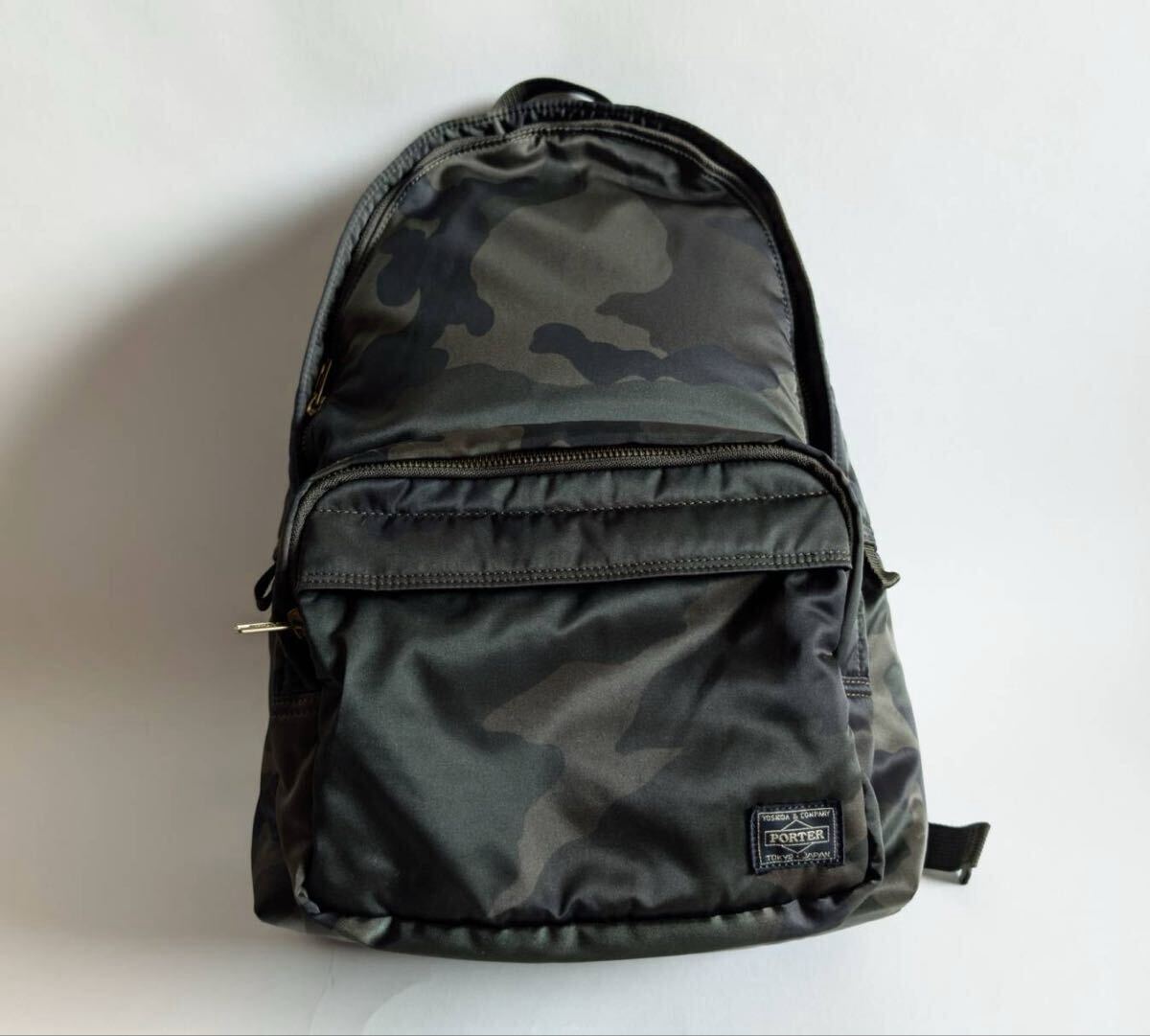 PORTER 迷彩 カモフラ タンカー リュック バッグ デイパック ウッドランド グリーン ポーター拍卖