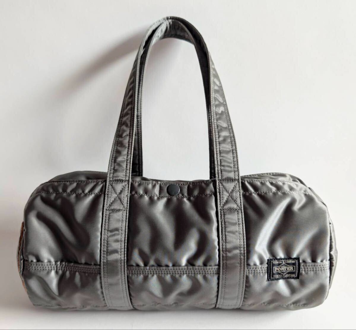 美品 PORTER TANKER ボストンバッグ バッグ ショルダーバッグ ポーター タンカー シルバーグレー拍卖