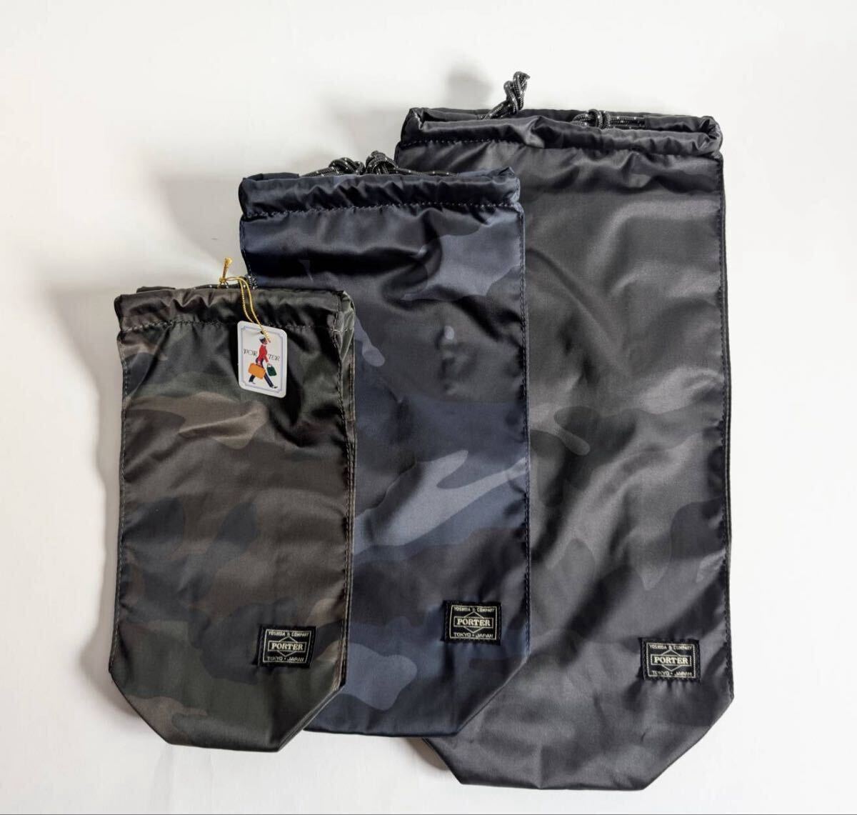 未使用タグ付き PORTER ポーター 迷彩 カモフラ ポーチ 品番 384-16824拍卖