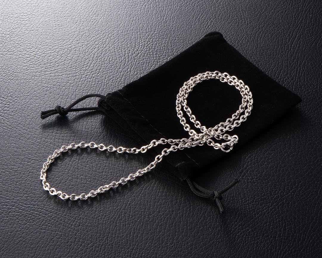 シルバー925 ネックレス ロロチェーン ブレスレット メンズ 60cm 47拍卖