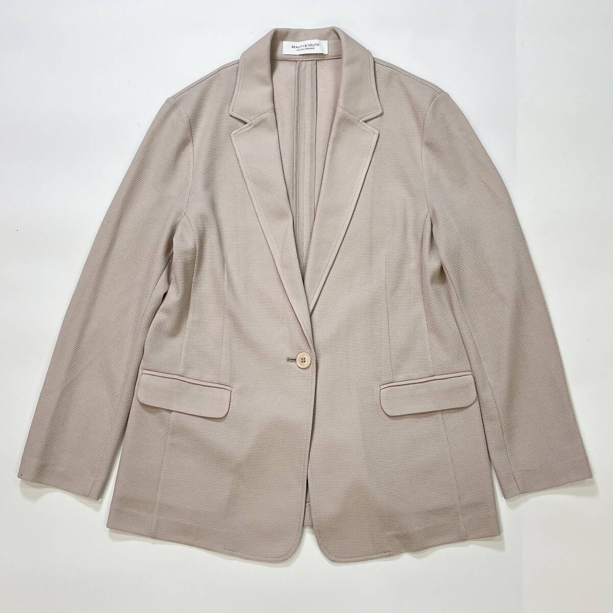 BEAUTY & YOUTH ビューティ&ユース ユナイテッドアローズ ジャケット F ベージュカラー レディース 春夏秋 薄手 オフィスコーデ ☆374y拍卖