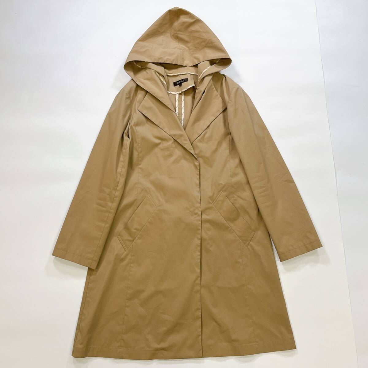 Reflect リフレクト パーカー取り外し可能 ジャケットコート 11 L ベージュ系 おしゃれ 薄手 アウター レディース アウター 軽い ☆544y拍卖