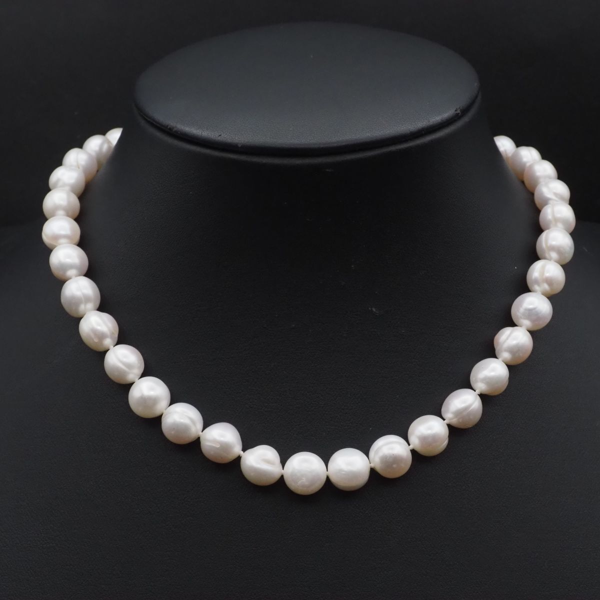 F378 バロックパール 真珠 GSILVER刻印 ネックレス デザイン シルバー 6月誕生石拍卖