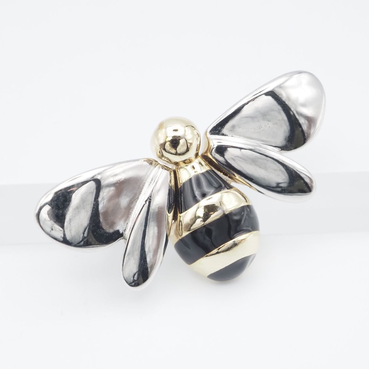 F265 LC ブローチ 蜂 ハチ ビー ゴールド デザイン シルバー拍卖