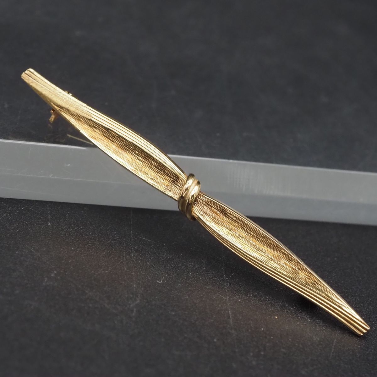 F436 ヴィンテージ ROLLED GOLD刻印 ブローチ ゴールド デザイン拍卖