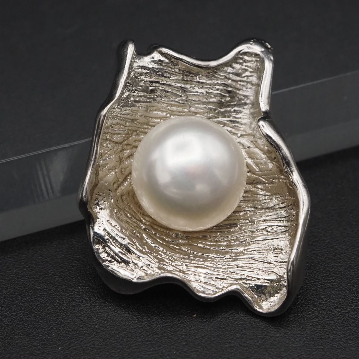 F351 淡水真珠 パール ペンダント トップ デザイン シルバー チャーム ヘッド 6月誕生石拍卖