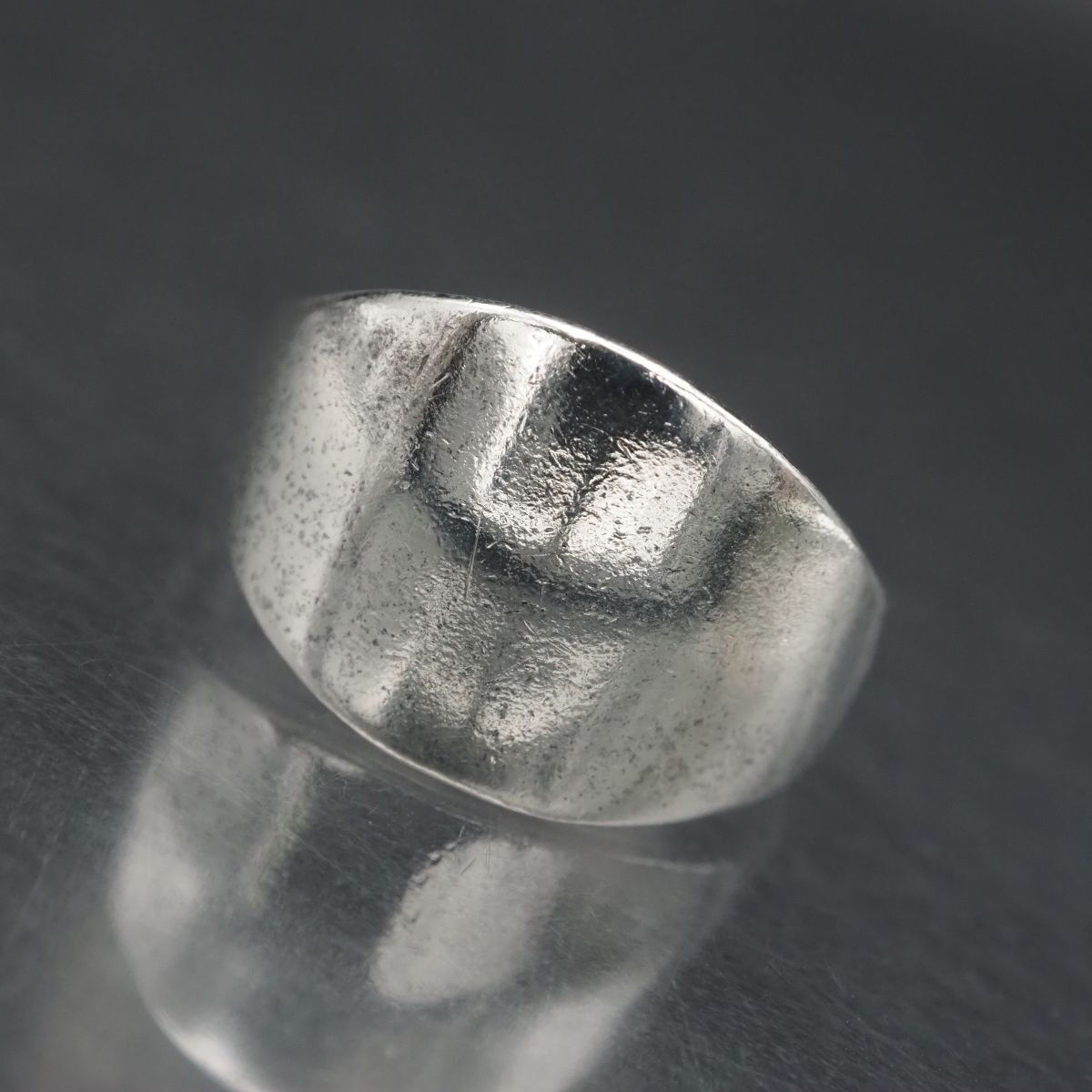 F733 ヴィンテージ SILVER925刻印 リング デザイン シルバー 指輪 16号拍卖