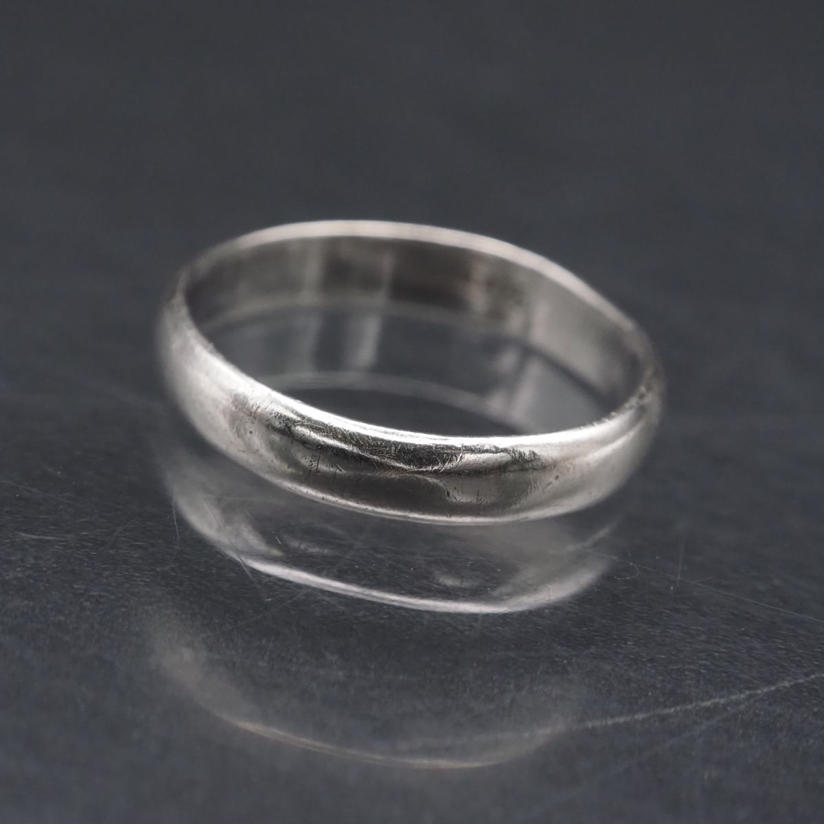 F712 ヴィンテージ SILVER925刻印 リング シンプル デザイン シルバー 指輪 14号拍卖