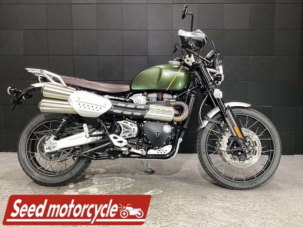 トライアンフ スクランブラー1200XC★極美車★車検残(R8年9月迄)・即納可・グリップヒーター・リアキャリア・低金利ローン・ABS spg2685拍卖