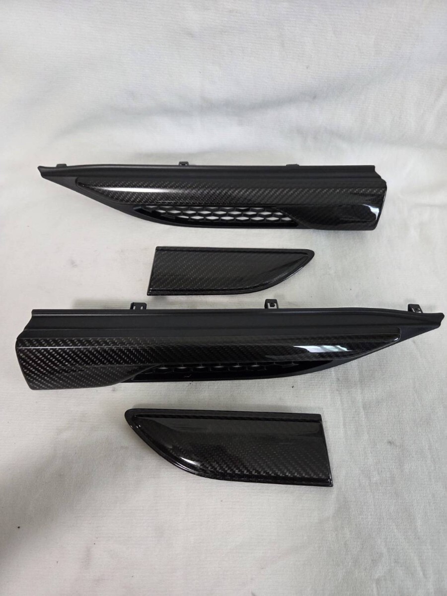 ランドローバー レンジローバー イヴォーク L538 後期 純正 HSE ダイナミック カーボン サイド フェンダー ベント トリムカバー 左右セット拍卖