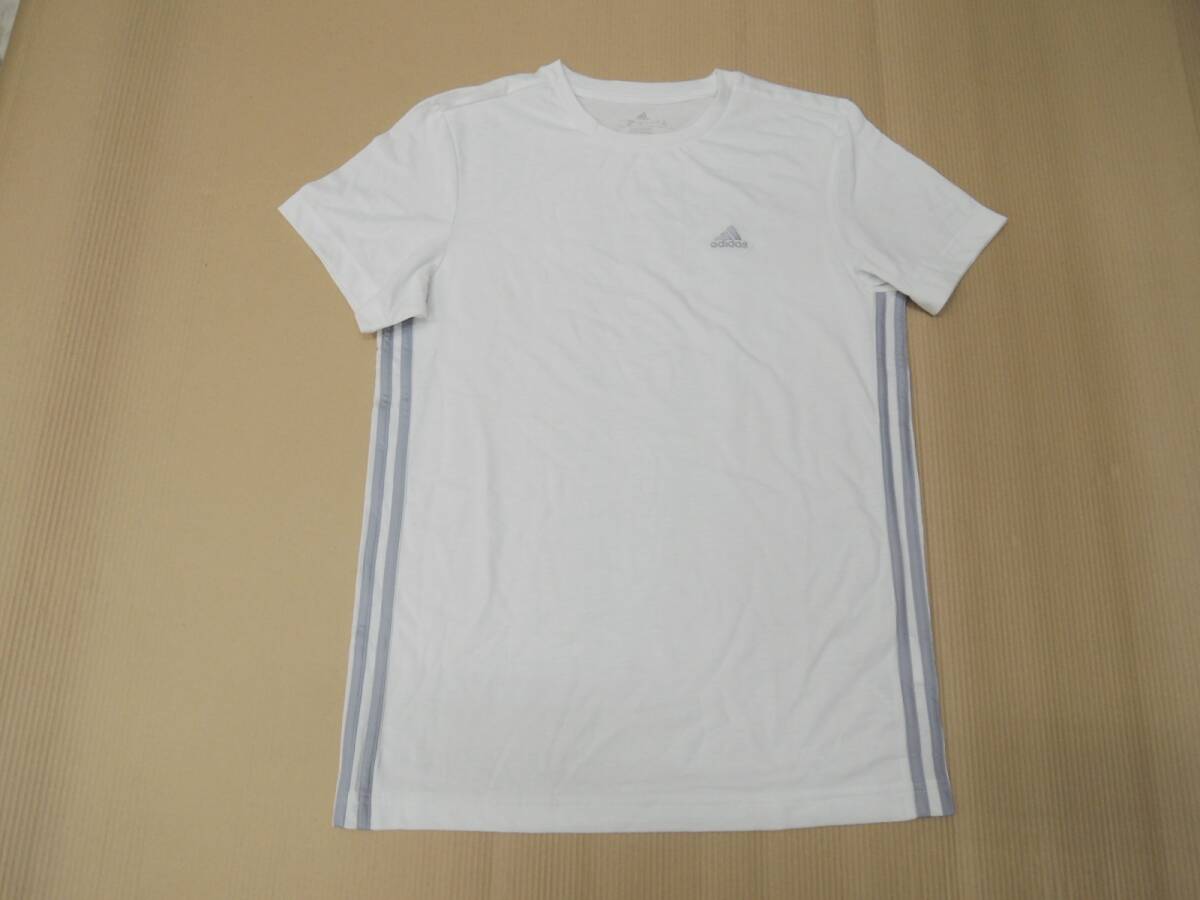 H-266A 未使用 adidas アディダス ロゴ 半袖【M】Tシャツ ホワイト レディース 品番HM8318(タグ無し)拍卖