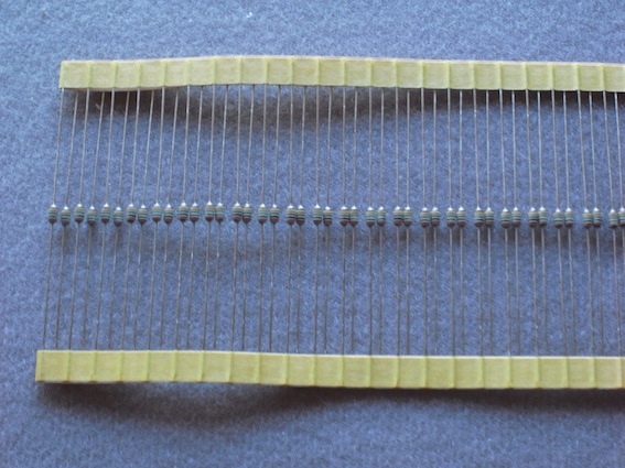 キンピ抵抗 松下 200KΩ 小型 金属皮膜抵抗 1/4WS ±1% 25本拍卖