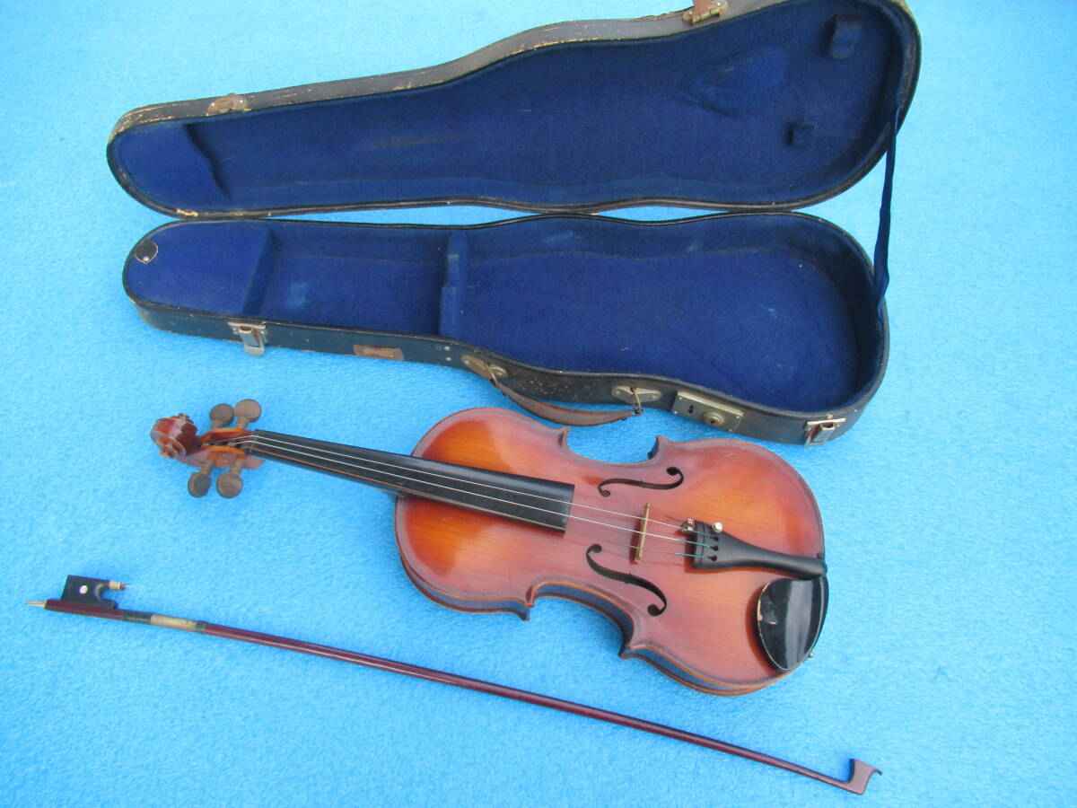 即決 スズキ SUZUKI VIOLIN 1887 No.11 バイオリン 1/2 1961 詳細不明 ハードケース付 検) 鈴木政吉 M.SUZUKI拍卖