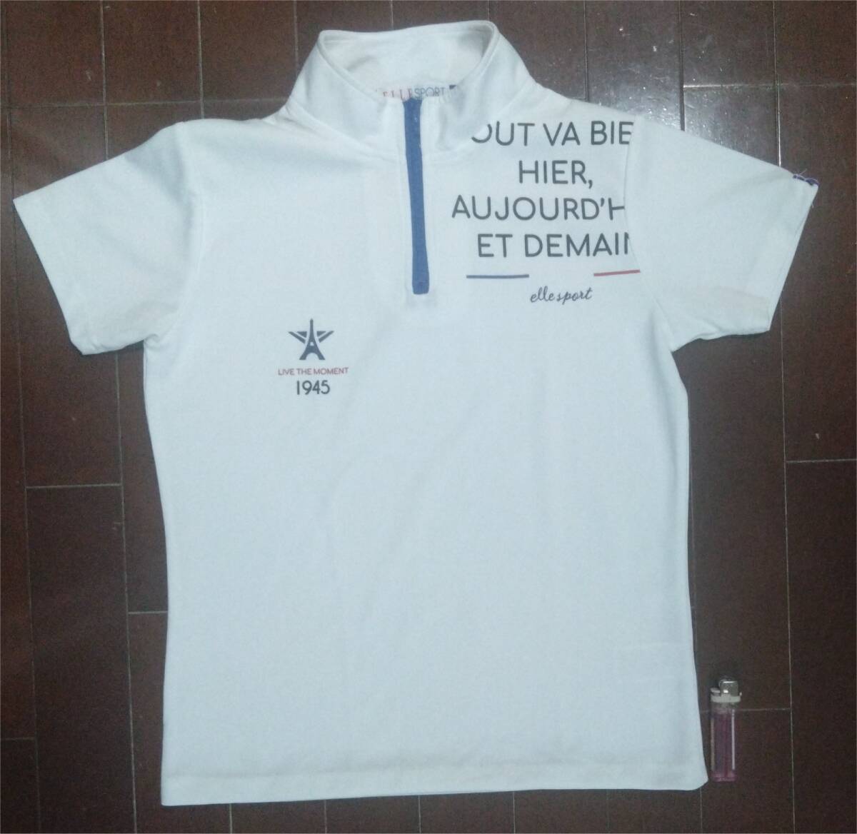 ▼ELLE SPORT Tシャツ トップス レディース サイズ M フランス ファッション ブランド ジム トレーニング ジョギング ヨガ拍卖