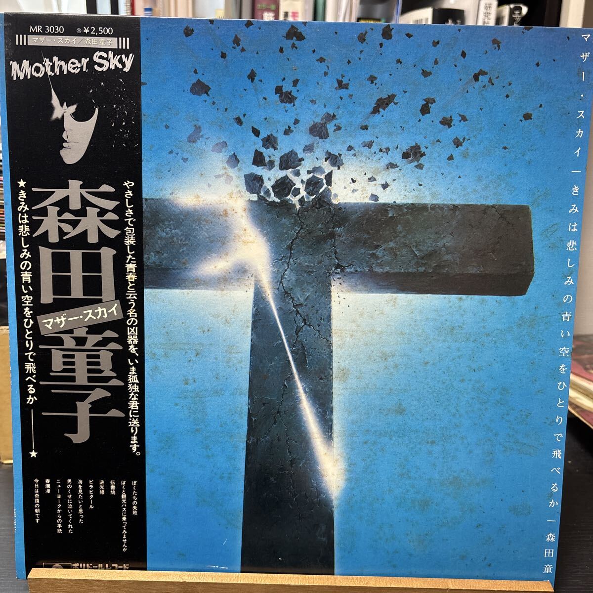 森田童子 - マザー・スカイ きみは悲しみの青い空をひとりで飛べるか LP MR3030 国内盤 帯付拍卖