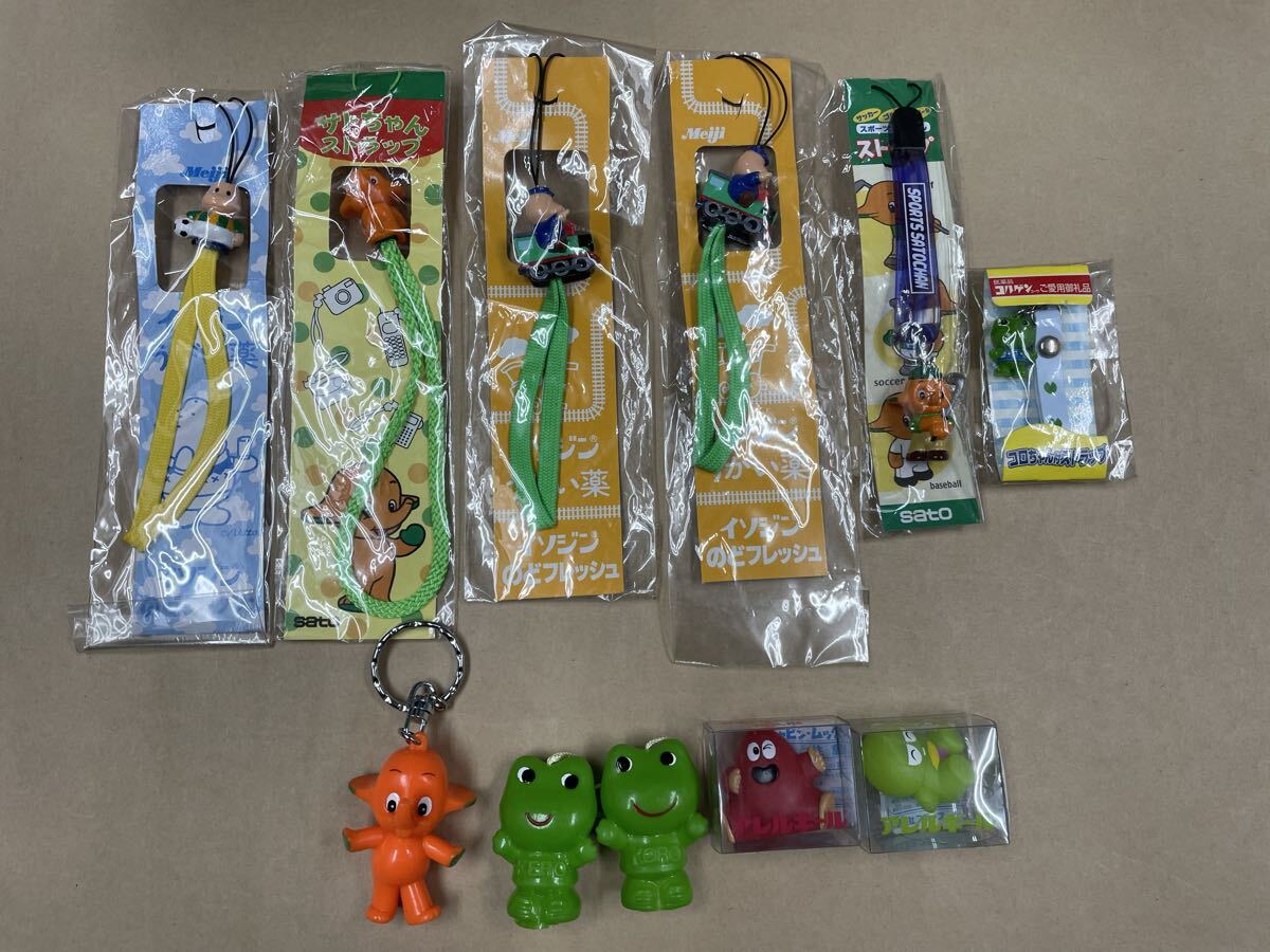 サトちゃん・ケロちゃん・ガチャピン ムック 指人形 ストラップ ノベルティセット拍卖